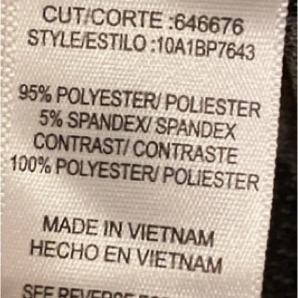 Black and Gray Patterned Women's Top - Picture 9 of 9